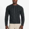 Eco Adrian Crewneck Cable-Knit Sweater