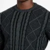 Eco Adrian Crewneck Cable-Knit Sweater