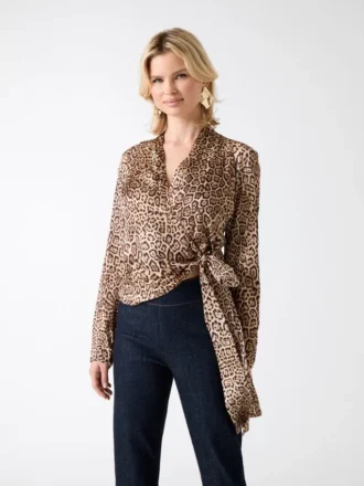 Eco Alanis Printed Wrap Blouse