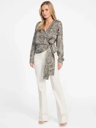Eco Alanis Printed Wrap Blouse