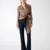 Eco Alanis Printed Wrap Blouse