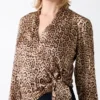 Eco Alanis Printed Wrap Blouse