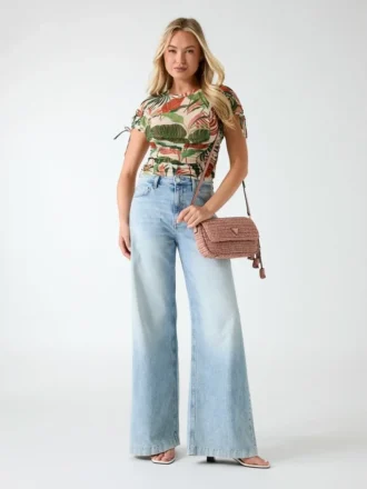 Eco Amaya Printed Mesh Top