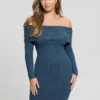 Eco Amber Off-The-Shoulder  Cable Dress