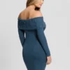 Eco Amber Off-The-Shoulder  Cable Dress