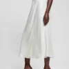 Eco Anastasia Midi Satin Skirt