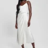 Eco Anastasia Midi Satin Skirt