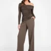 Eco Astrid Asymmetric Draped Top