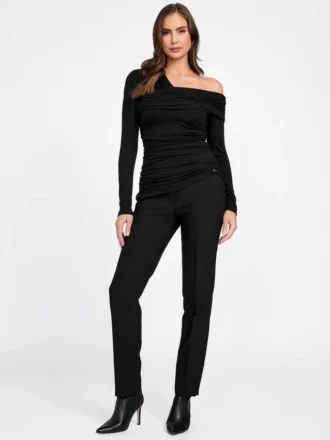 Eco Astrid Asymmetric Draped Top