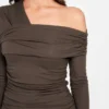 Eco Astrid Asymmetric Draped Top