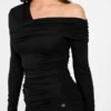 Eco Astrid Asymmetric Draped Top