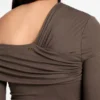 Eco Astrid Off-Shoulder Draped Dress