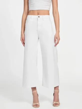 Eco Bellflower Cropped Wide Leg Jeans