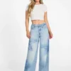 Eco Bellflower Floral Wide Leg Jeans