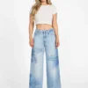 Eco Bellflower Floral Wide Leg Jeans