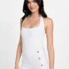 Eco Blair Halter Denim Jumpsuit