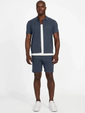 Eco Calvin Chevron-Knit Shirt