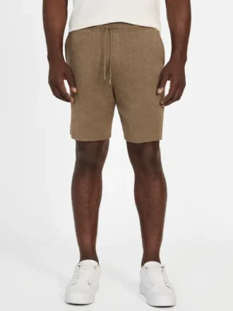 Eco Calvin Chevron-Knit Shorts