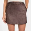 Eco Camryn Faux-Suede Mini Skirt