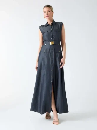 Eco Carla Maxi Denim Dress