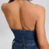 Eco Claire Denim Halter Jumpsuit