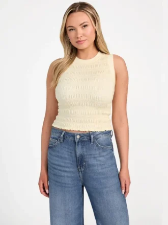 Eco Claire Smocked Tank Top