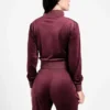 Eco Couture Full-Zip Velvet Sweatshirt
