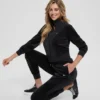 Eco Couture Full-Zip Velvet Sweatshirt