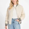 Eco Danielle Boucle Varsity Jacket