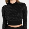 Eco Debby Rhinestone Crop Top