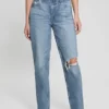 Eco Destroyed Mom Jeans