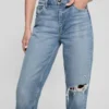 Eco Destroyed Mom Jeans