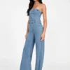 Eco Donna Strapless Denim Jumpsuit