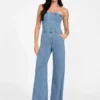 Eco Donna Strapless Denim Jumpsuit