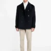 Eco Double-Breasted Wool-Blend Peacoat