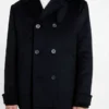 Eco Double-Breasted Wool-Blend Peacoat