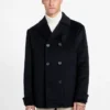 Eco Double-Breasted Wool-Blend Peacoat