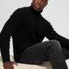Eco Ezra Turtleneck Cable-Knit Sweater