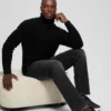 Eco Ezra Turtleneck Cable-Knit Sweater