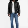 Eco Faux-Leather Puffer Jacket
