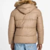 Eco Faux-Leather Puffer Jacket