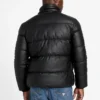 Eco Faux-Leather Puffer Jacket