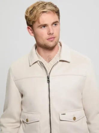 Eco Faux-Suede Trucker Jacket