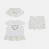 Eco Floral Tee, Shorts and Bucket Hat Set (0-12M)