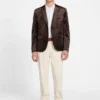 Eco Fulham Embossed Velvet Blazer
