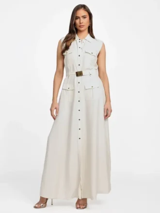 Eco Greta Linen-Blend Maxi Dress