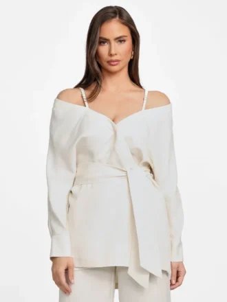 Eco Greta Linen-Blend Wrap Tunic