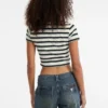 Eco Guess Originals Core Striped Baby Tee
