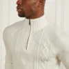 Eco Half-Zip Cable Knit Sweater