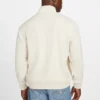 Eco Harris Twill Zip Mock Neck Sweater